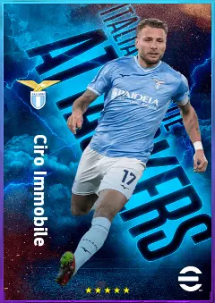 Ciro Immobile eFootball 2026 player card, 82 OVR CF
