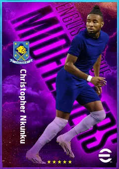 Christopher Nkunku eFootball 2026 player card, 83 OVR AMF