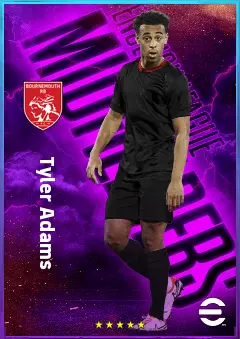 Tyler Adams eFootball 2026 player card, 81 OVR DMF