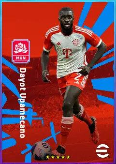 Dayot Upamecano eFootball 2026 player card, 85 OVR CB