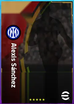 Alexis Sánchez eFootball 2026 player card, 81 OVR CF