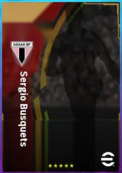 Sergio Busquets eFootball 2026 player card, 82 OVR DMF