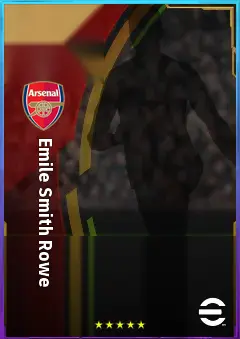 Emile Smith Rowe eFootball 2026 player card, 81 OVR LMF