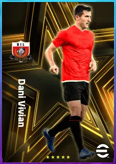 Dani Vivian eFootball 2026 player card, 82 OVR CB