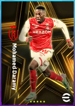 Mohamed Daramy eFootball 2026 player card, 79 OVR LWF
