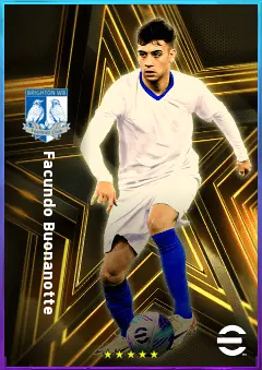 Facundo Buonanotte eFootball 2026 player card, 79 OVR AMF