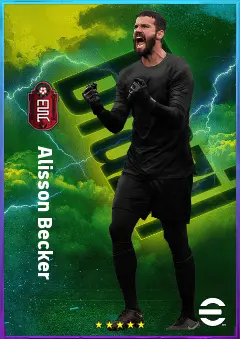 Alisson Becker eFootball 2026 player card, 84 OVR GK