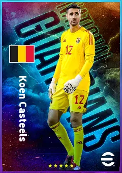 Koen Casteels eFootball 2026 player card, 82 OVR GK