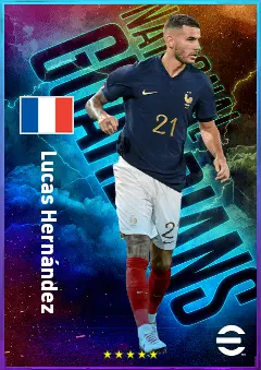 Lucas Hernández eFootball 2026 player card, 83 OVR CB