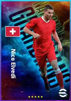 Nico Elvedi eFootball 2026 player card, 81 OVR CB