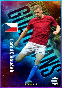 Tomáš Souček eFootball 2026 player card, 82 OVR DMF