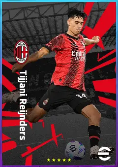 Tijjani Reijnders eFootball 2026 player card, 82 OVR CMF