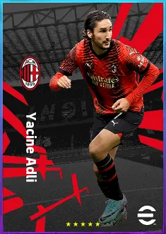Yacine Adli eFootball 2026 player card, 79 OVR AMF