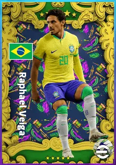 Raphael Veiga eFootball 2026 player card, 81 OVR AMF