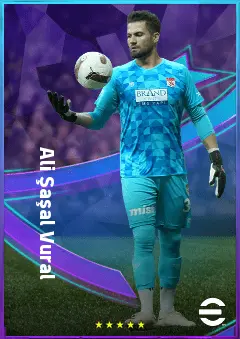 Ali Şaşal Vural eFootball 2026 player card, 76 OVR GK