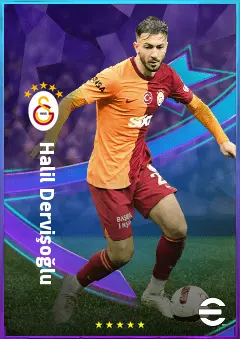 Halil Dervişoğlu eFootball 2026 player card, 77 OVR CF