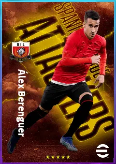 Álex Berenguer eFootball 2026 player card, 81 OVR LWF