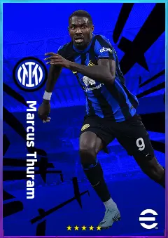 Marcus Thuram eFootball 2026 player card, 83 OVR CF