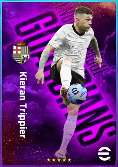 Kieran Trippier eFootball 2026 player card, 82 OVR RB