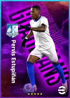 Pervis Estupiñán eFootball 2026 player card, 82 OVR LB