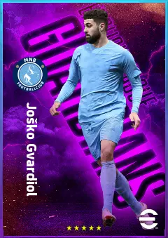 Joško Gvardiol eFootball 2026 player card, 85 OVR CB