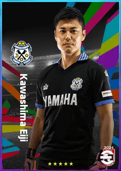 Kawashima Eiji eFootball 2026 player card, 76 OVR GK
