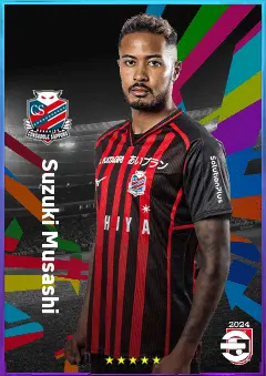 Suzuki Musashi eFootball 2026 player card, 74 OVR CF