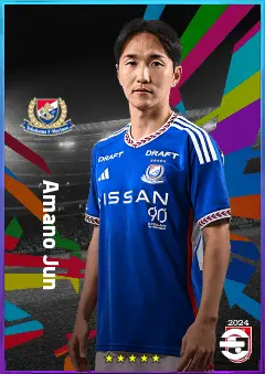 Amano Jun eFootball 2026 player card, 76 OVR AMF