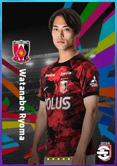 Watanabe Ryoma eFootball 2026 player card, 77 OVR RMF