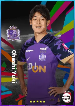 Ohashi Yuki eFootball 2026 player card, 77 OVR CF