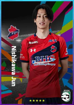 Nishikawa Jun eFootball 2026 player card, 76 OVR SS