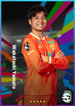 Wakatsuki Yamato eFootball 2026 player card, 76 OVR SS