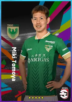Miki Tomoya eFootball 2026 player card, 76 OVR AMF