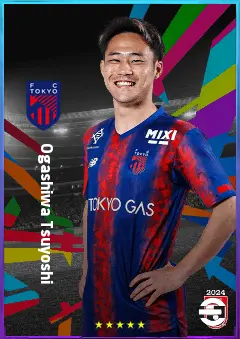 Ogashiwa Tsuyoshi eFootball 2026 player card, 76 OVR SS