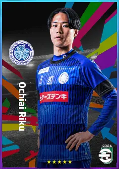 Ochiai Riku eFootball 2026 player card, 74 OVR LMF