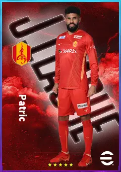Patric eFootball 2026 player card, 76 OVR CF