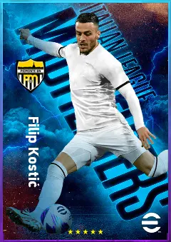 Filip Kostić eFootball 2026 player card, 82 OVR LMF