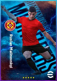 Ruslan Malinovskyi eFootball 2026 player card, 80 OVR AMF