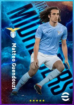 Matteo Guendouzi eFootball 2026 player card, 82 OVR CMF