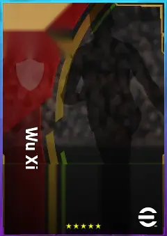 Wu Xi eFootball 2026 player card, 76 OVR CMF