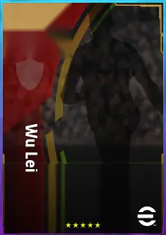 Wu Lei eFootball 2026 player card, 78 OVR CF
