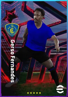 Gerso Fernandes eFootball 2026 player card, 77 OVR LWF