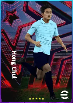 Hong Chul eFootball 2026 player card, 77 OVR LB