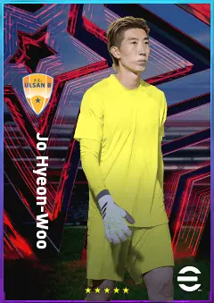 Jo Hyeon-Woo eFootball 2026 player card, 77 OVR GK