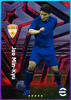 Joo Min-Kyu eFootball 2026 player card, 78 OVR CF