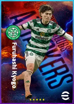 Furuhashi Kyogo eFootball 2026 player card, 81 OVR CF
