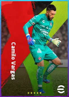 Camilo Vargas eFootball 2026 player card, 79 OVR GK