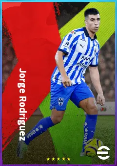 Jorge Rodríguez eFootball 2026 player card, 78 OVR DMF