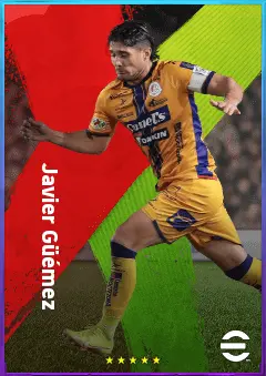 Javier Güémez eFootball 2026 player card, 77 OVR DMF