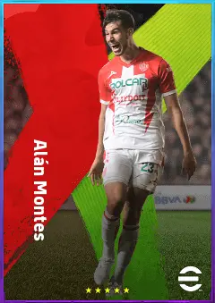 Alán Montes eFootball 2026 player card, 78 OVR CB